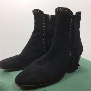 IRO BLACK SUEDE BOOTIES